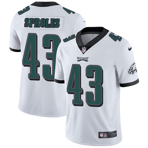 2019 men Philadelphia Eagles 43 Sproles white Nike Vapor Untouchable Limited NFL Jersey